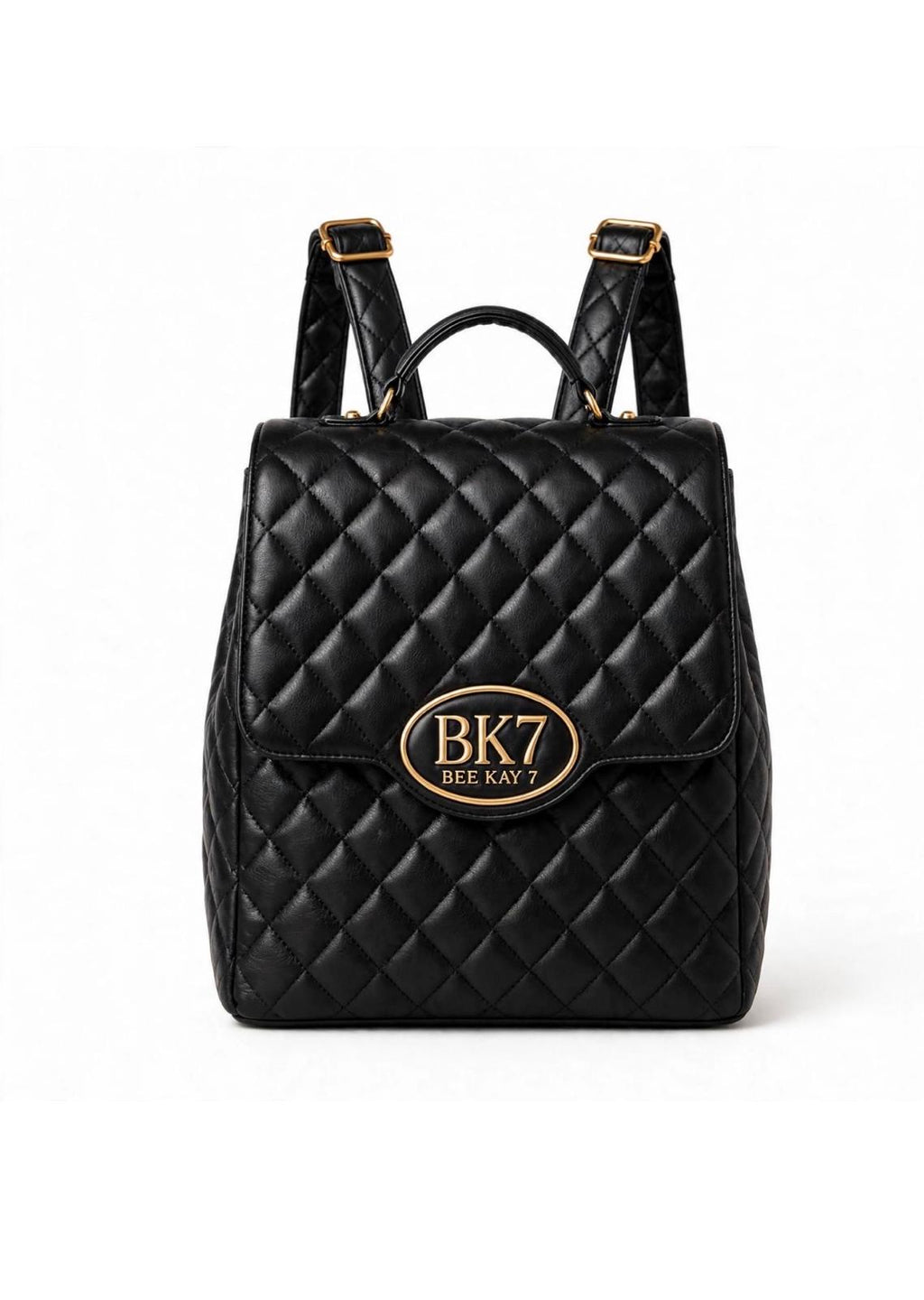 Mini Molly Backpack Purse in Black Leather