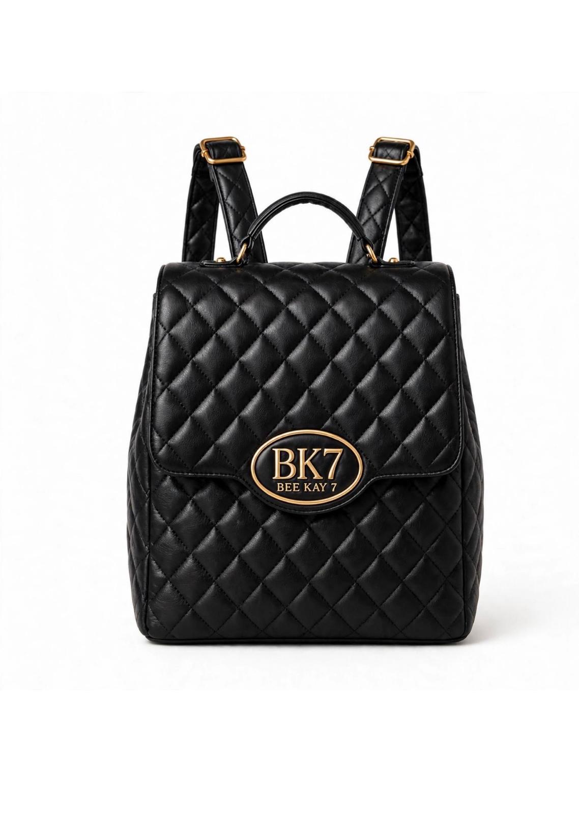Mini Molly Backpack Purse in Black Leather