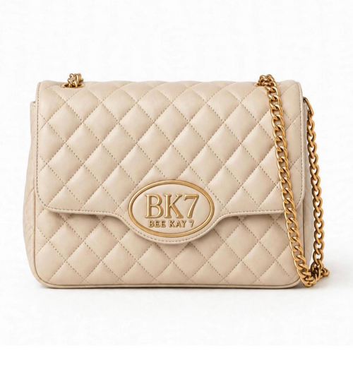 Sofia Luxury Purse with quilted finish and gold chain shoulder strap